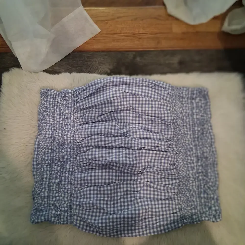 Pottery Barn Teen Sweet Gingham blue sheet set twin XL + Euro Cases + Sham 5pc